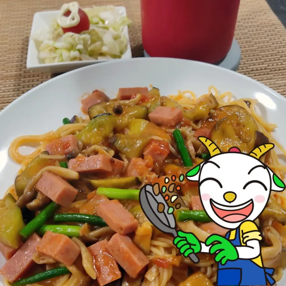 Snapdishの料理写真:余りもので作る昼食|Rピージャーさん