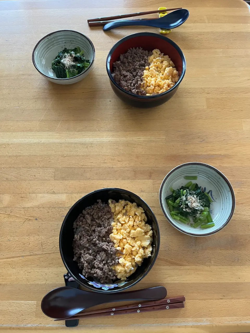 お昼ご飯🎵二食丼|kiyominさん