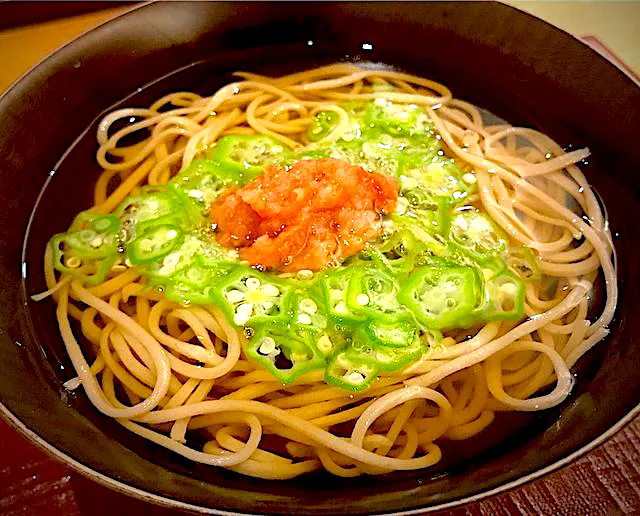 Snapdishの料理写真:梅おろし冷やかけ蕎麦🍜|にゃあ（芸名）さん