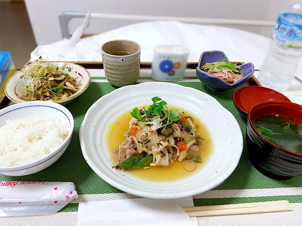 Snapdishの料理写真:産後初日晩御飯　入院中の食事記録|AHさん