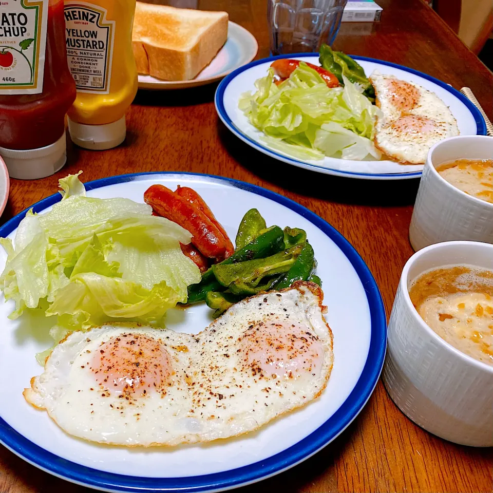 Snapdishの料理写真:朝ごはん🍞|sachieさん