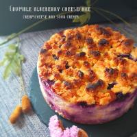 クランブルブルーベリーチーズケーキ