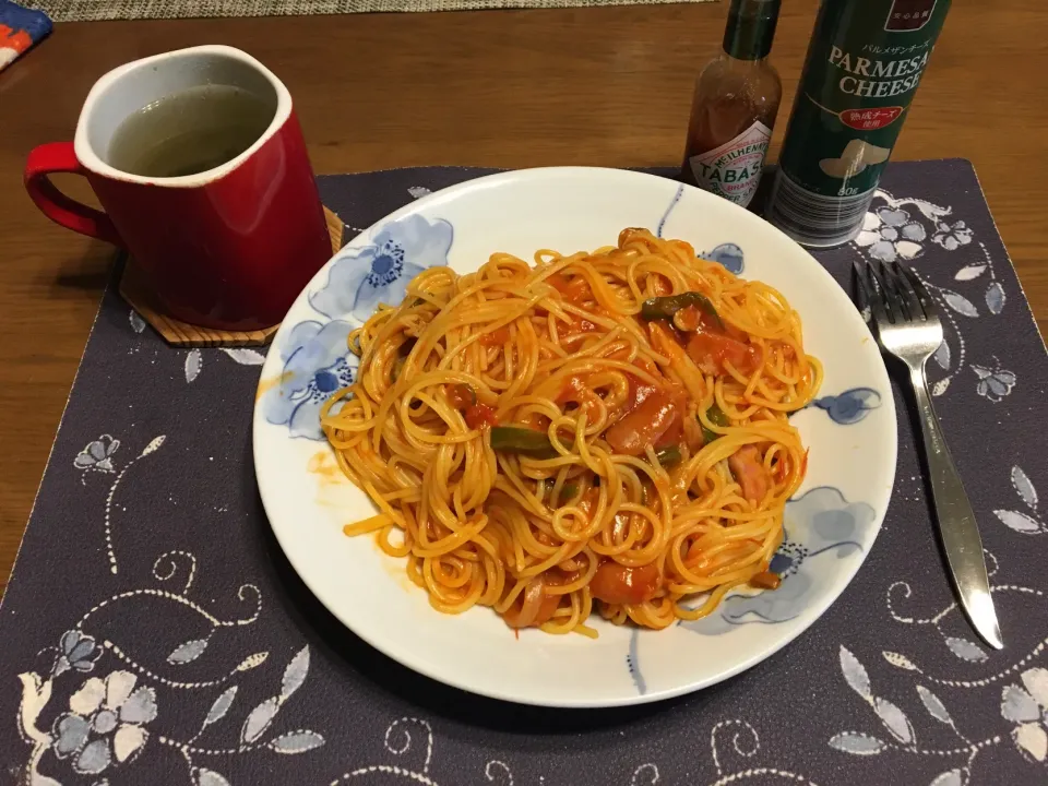 スパゲッティナポリタン(昼飯)|enarinさん