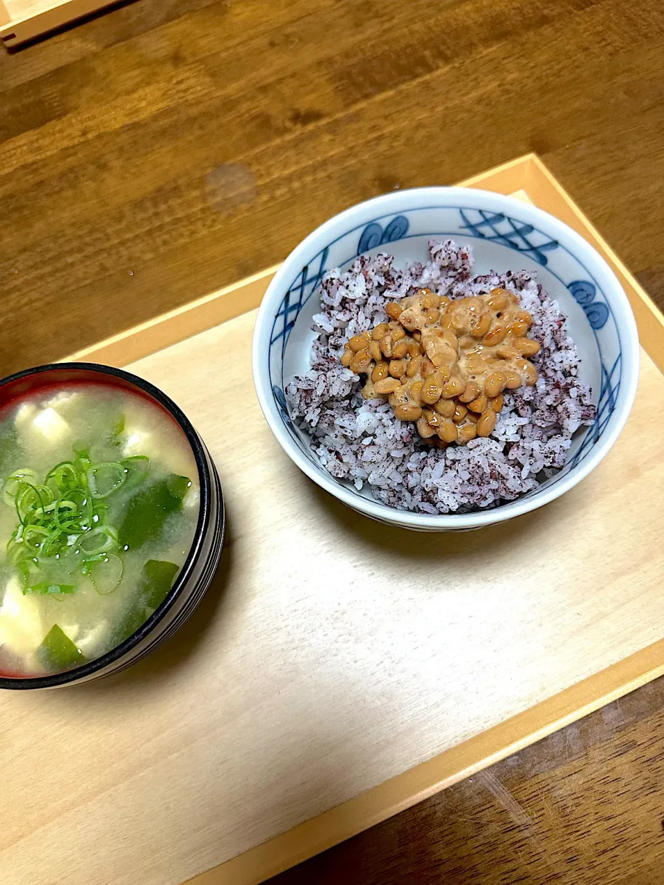 自家製ゆかりご飯on納豆|こじさん