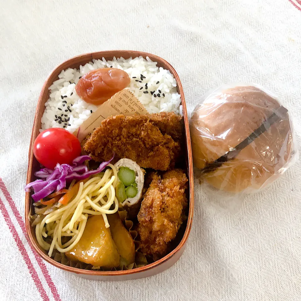 Snapdishの料理写真:三男男子高校生弁当|mickyさん