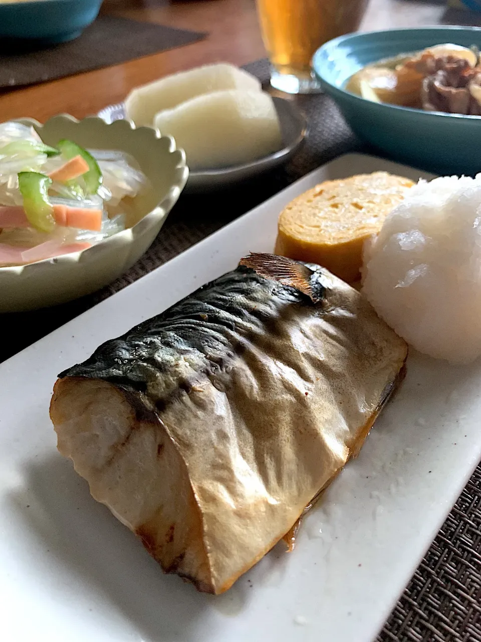 今夜は和食🐟塩サバ|いちごさん