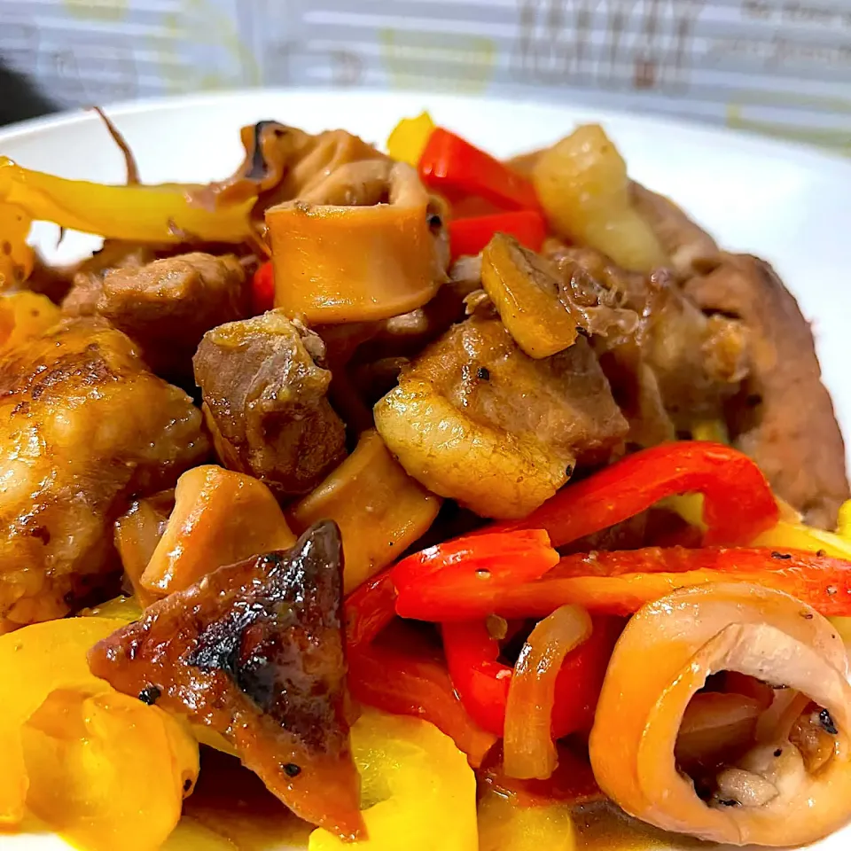 Squid porky bell pepper(stirfry)|sharmellさん