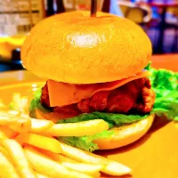 Chicken Hamburger 🍔 set|Liezlさん