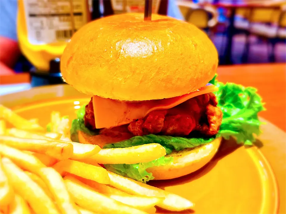 Chicken Hamburger 🍔 set|Liezlさん