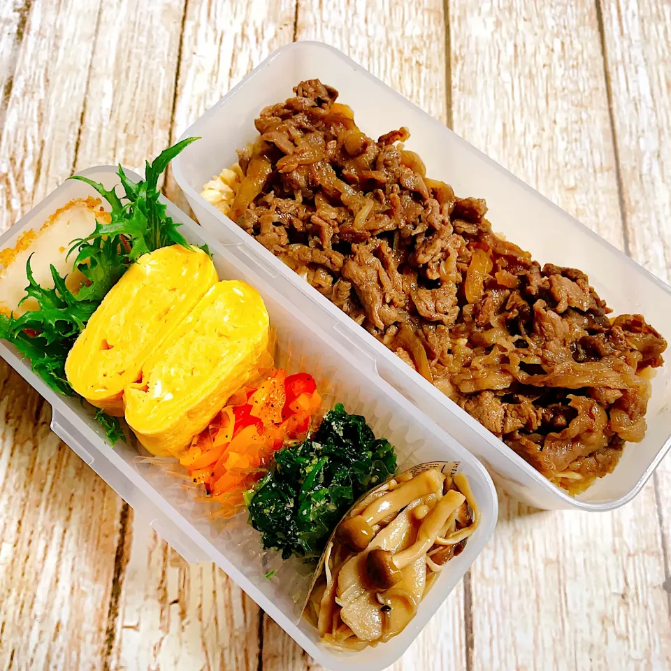 Snapdishの料理写真:🙂牛丼弁当🙂|Laniさん