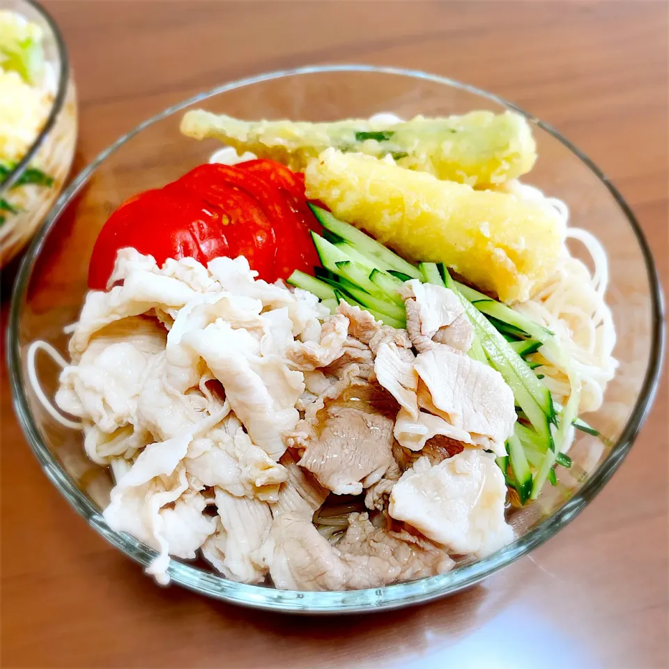 Snapdishの料理写真:ぶっかけそうめん|teritamagoさん