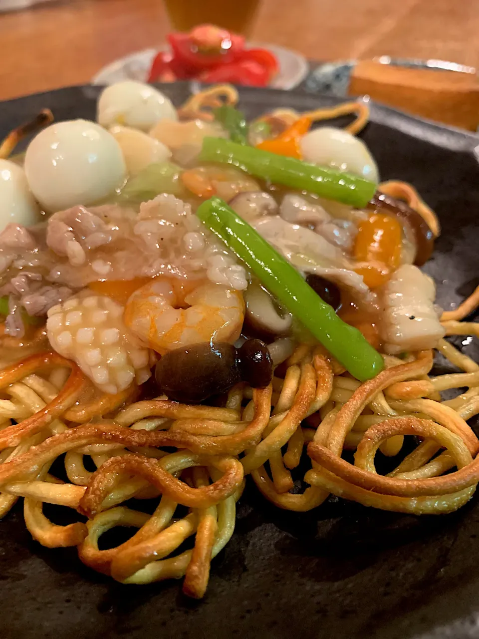 餡かけ焼きそば|いちごさん