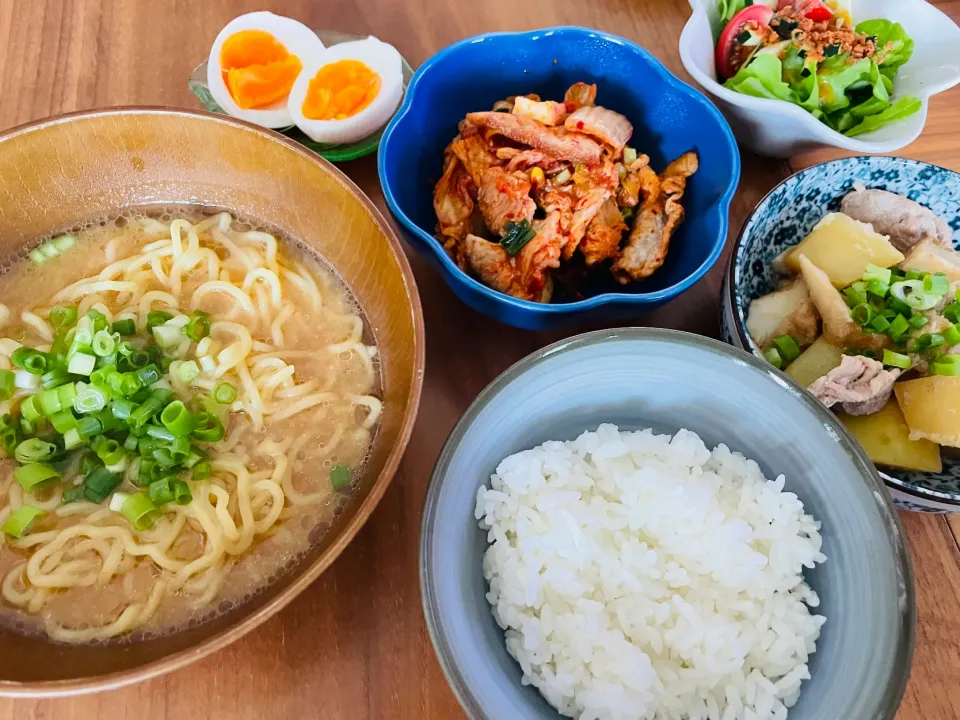 Snapdishの料理写真:20230806🍚旦那さんの朝ごはん🥣|akiyo22さん