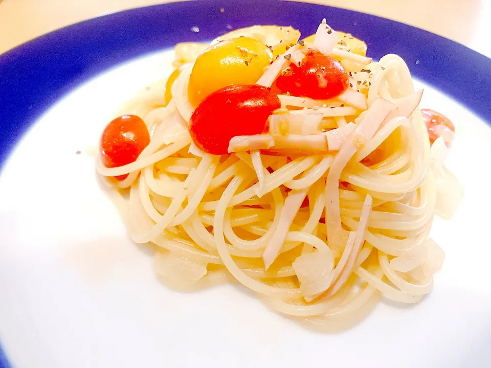 トマトとハムの冷製パスタ|kona7さん