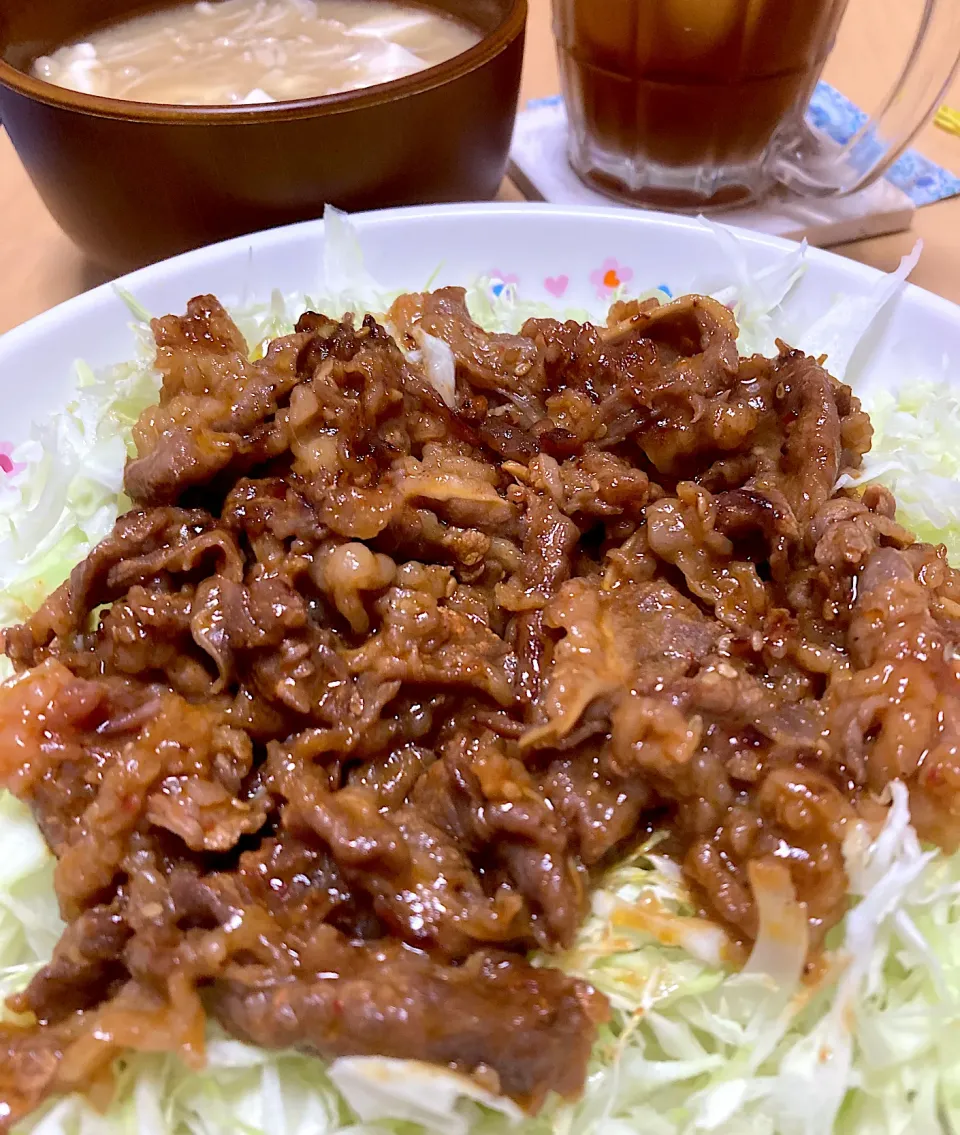 単身赴任中の男飯(プルコギ丼)|おおもりの星さん