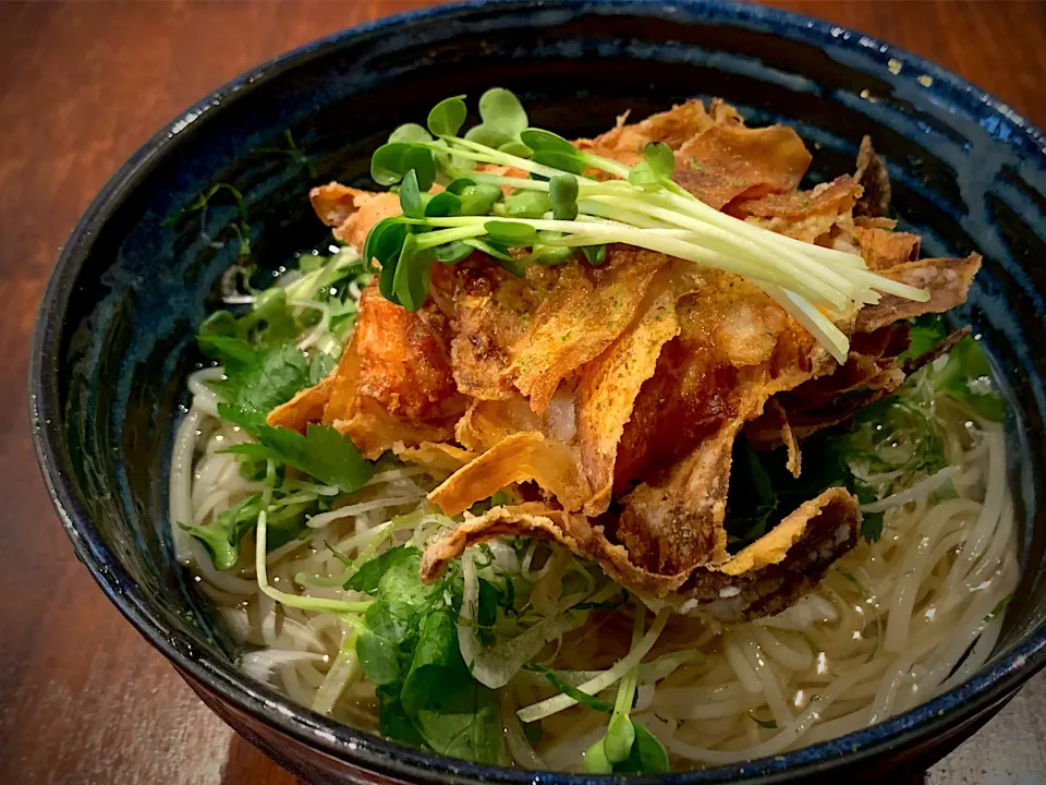 鶏ごぼう揚げそうめん|半田手延べそうめんの店 阿波や壱兆さん