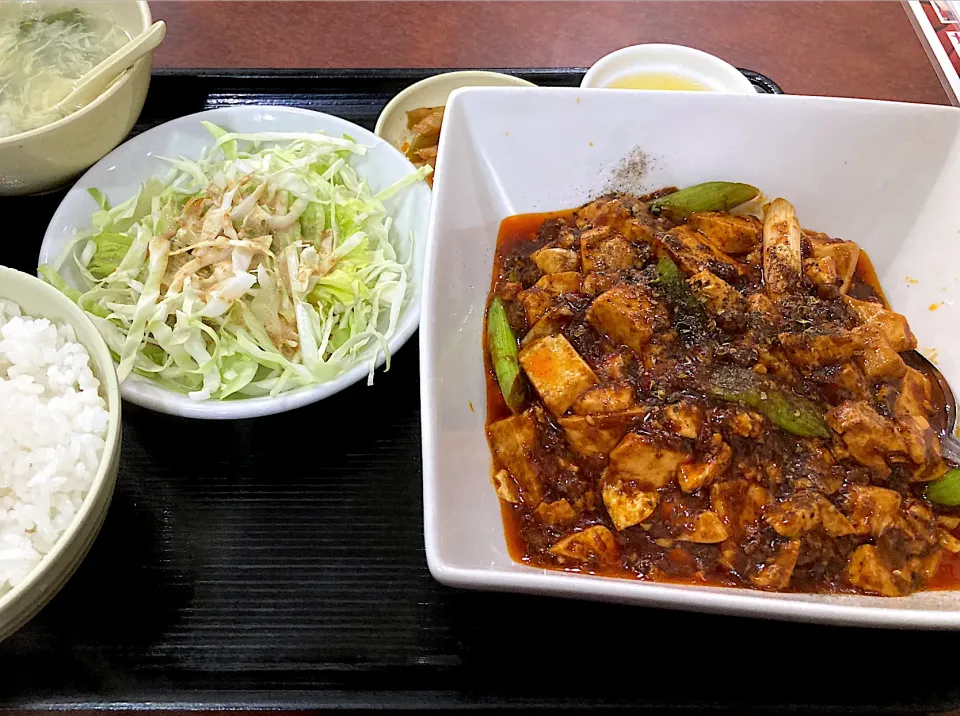 晴々飯店　スペシャル麻婆豆腐定食|よだみなさん