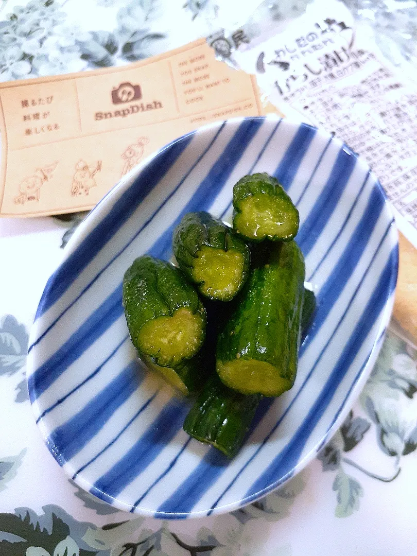 🔷🥒胡瓜のからし漬け🔷|@きなこさん