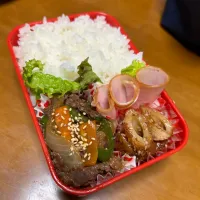 Snapdishの料理写真:プルコギ風弁当|みゃりたさん