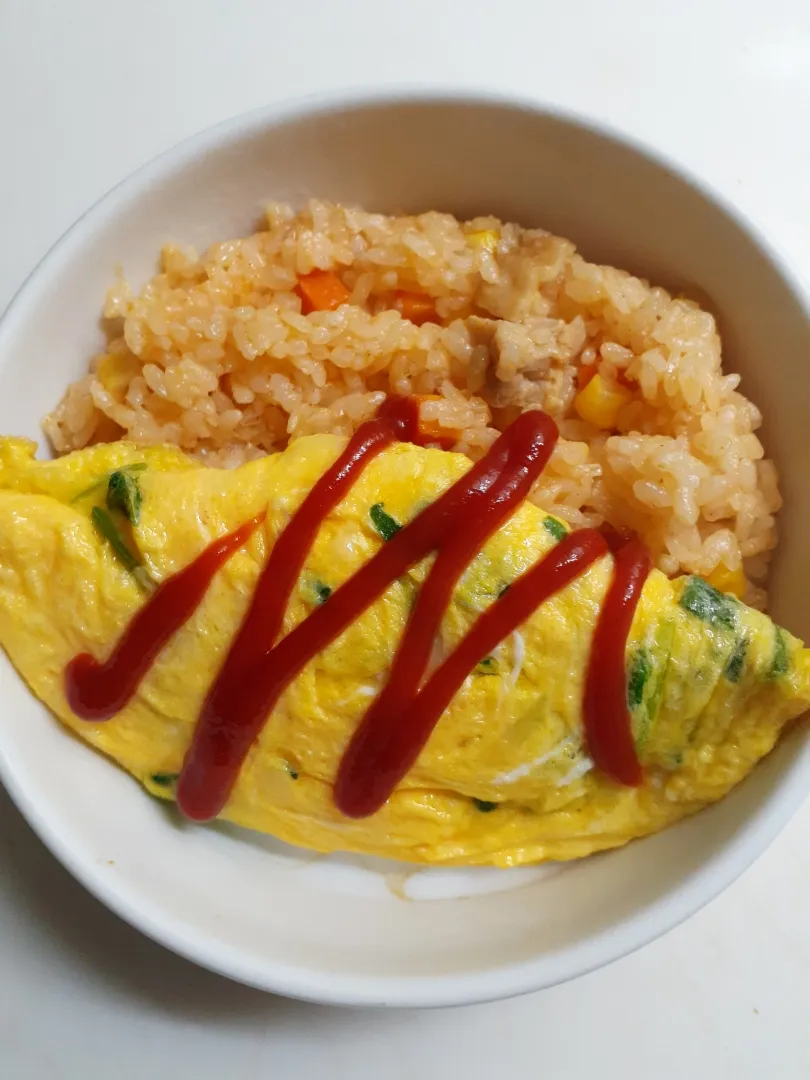 ☆オムライス☆炊飯器でチキンライス|ｼｮｺﾗさん