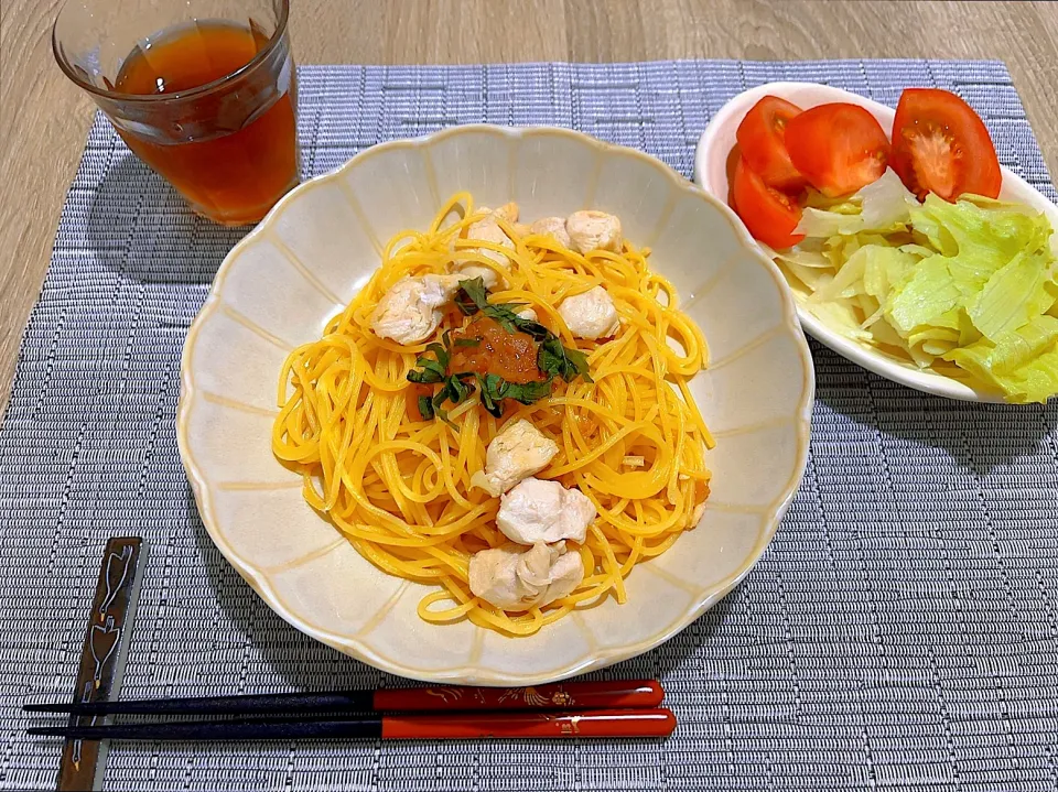 ささみと梅のパスタ|ひろさん