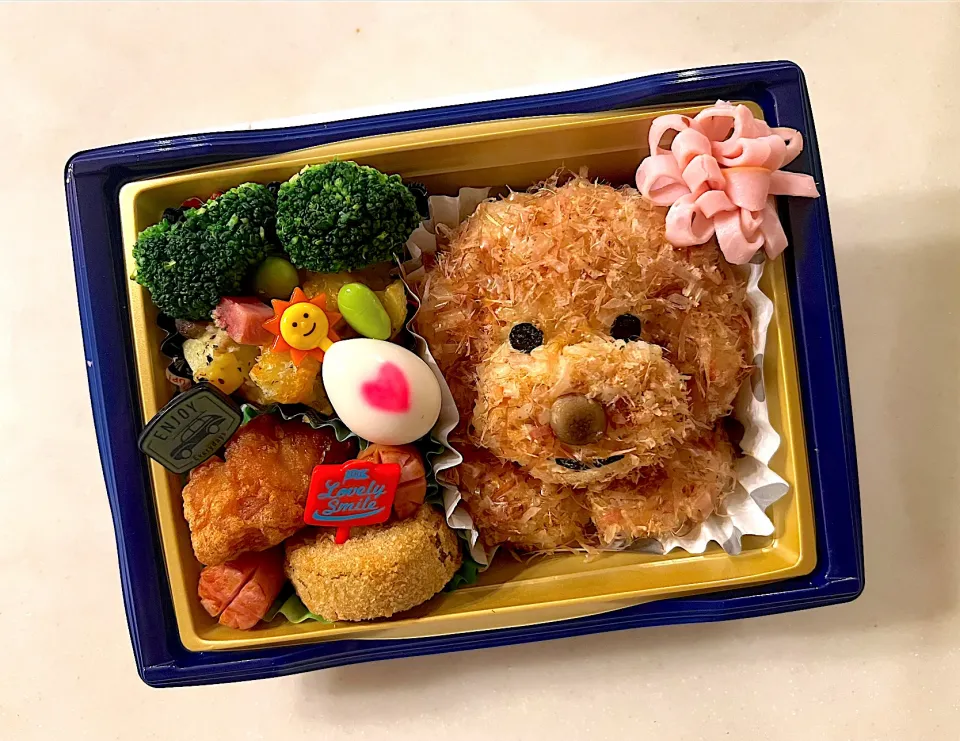 玄米ご飯でヘルシー！トイプードルのお弁当♪|鉄男のママ（yume）さん