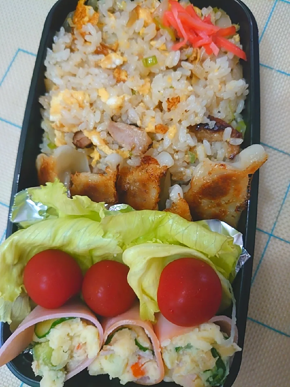 炒飯&餃子弁当|to coさん