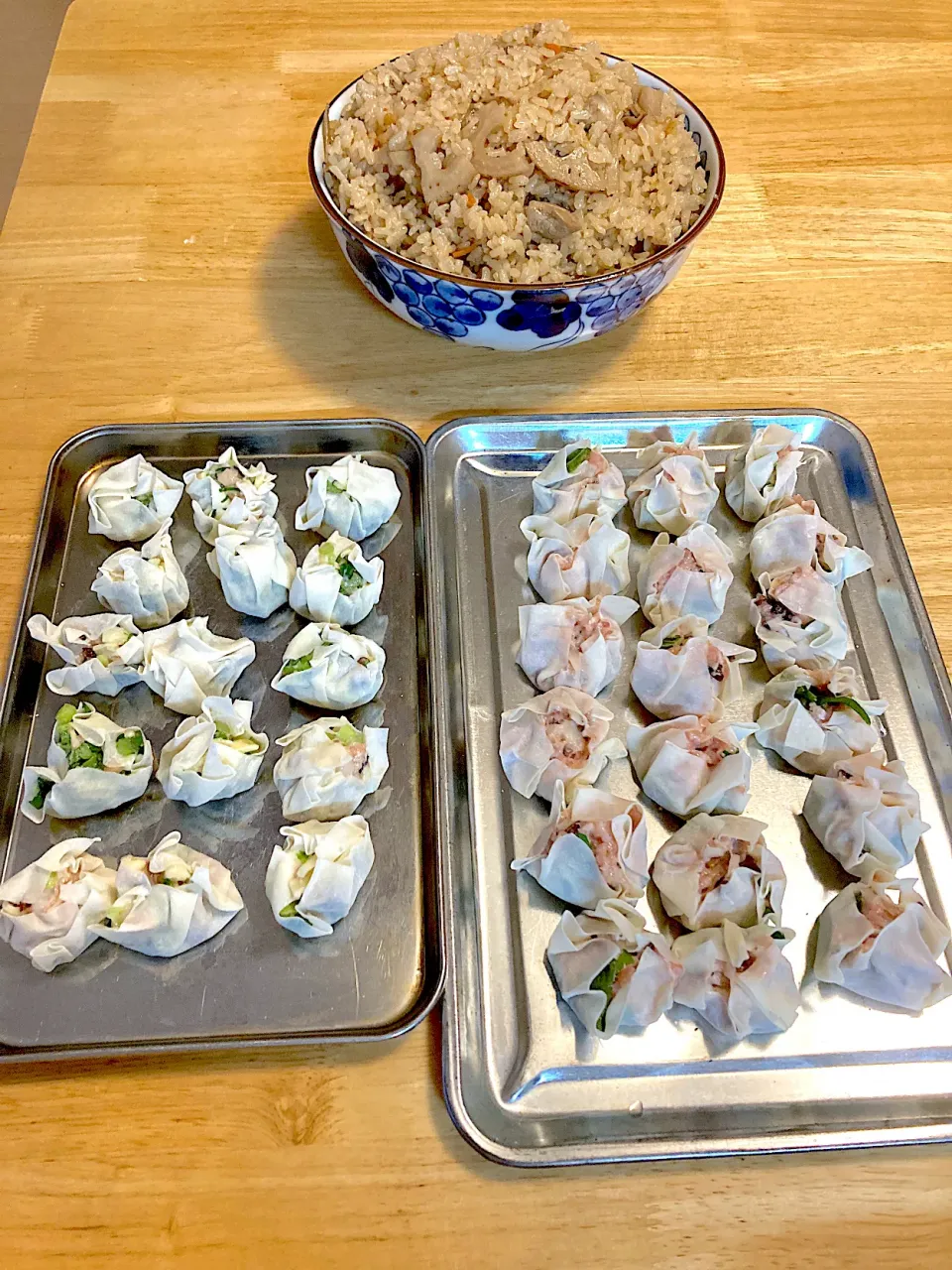 シュウマイとかしわご飯꒰ ♡´∀`♡ ꒱|さくたえさん