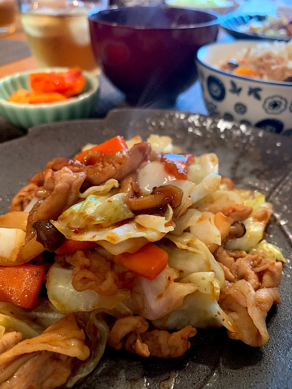 豚肉と野菜のオイスター炒め|いちごさん