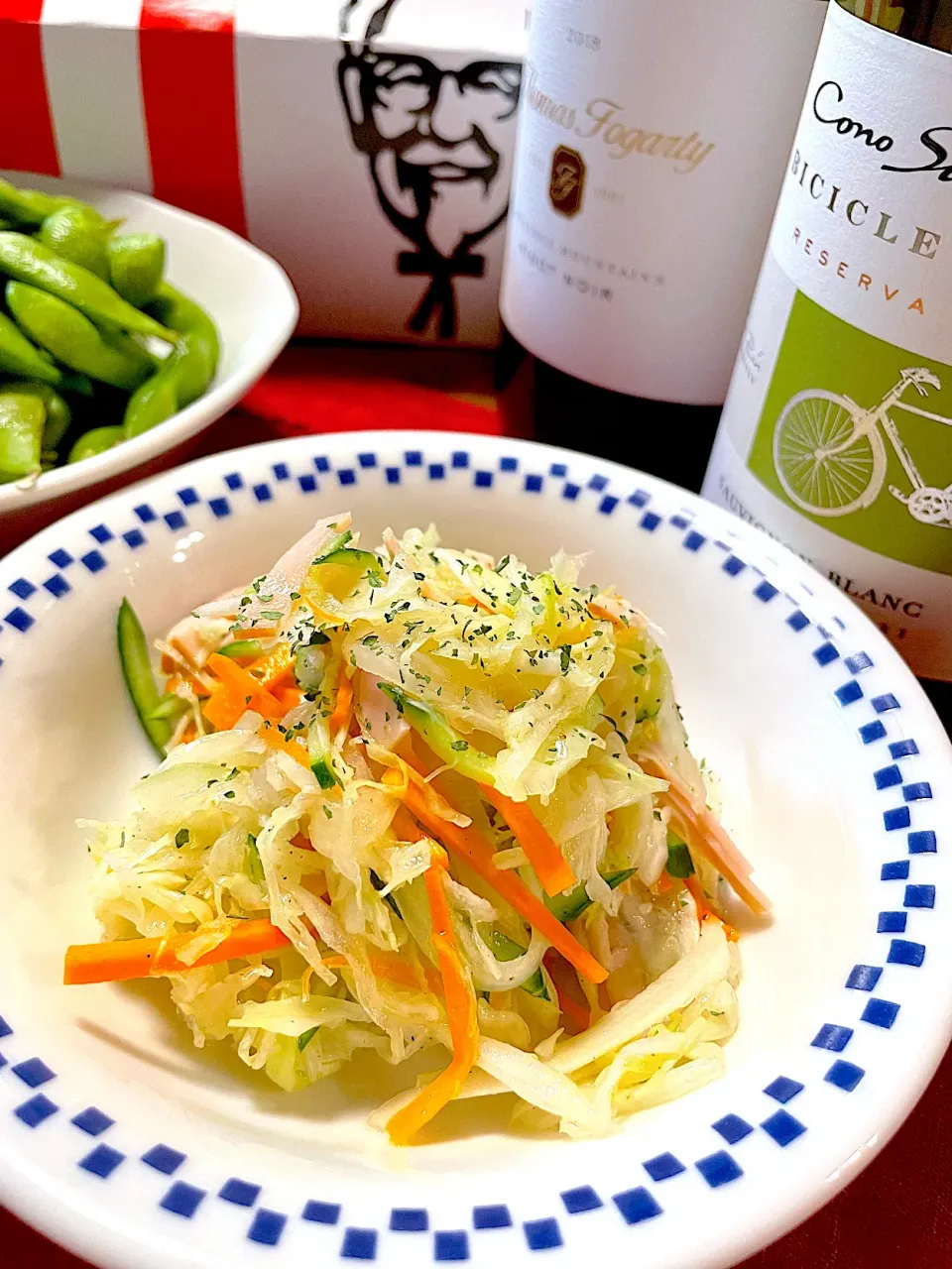 Snapdishの料理写真:たっぷり野菜とハムのマリネ🍀*゜|おかちさん