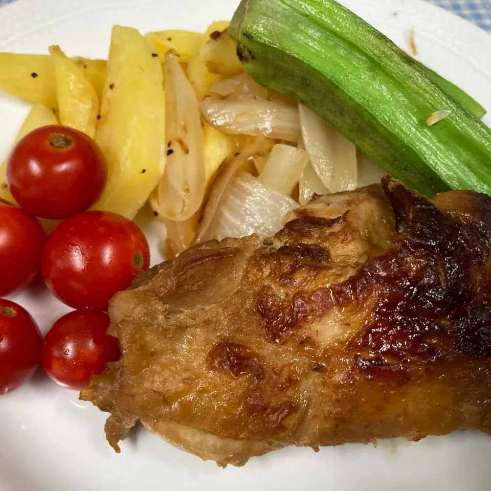 鶏肉の甘酒と味噌醤油漬け|ここさん