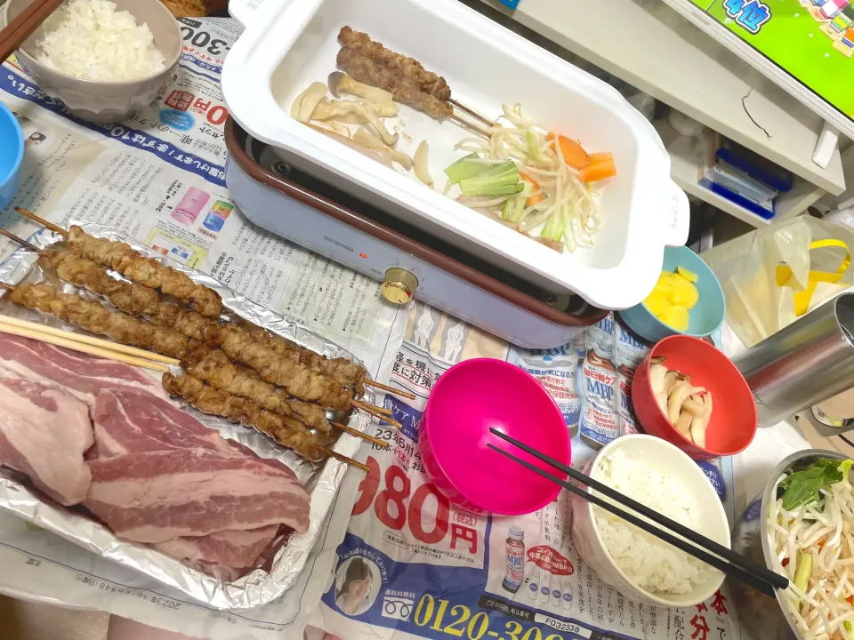 軽めの焼肉パーティ|おいもさん