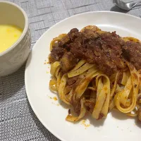 Snapdishの料理写真:ラグーソースのパスタ|ひろさん