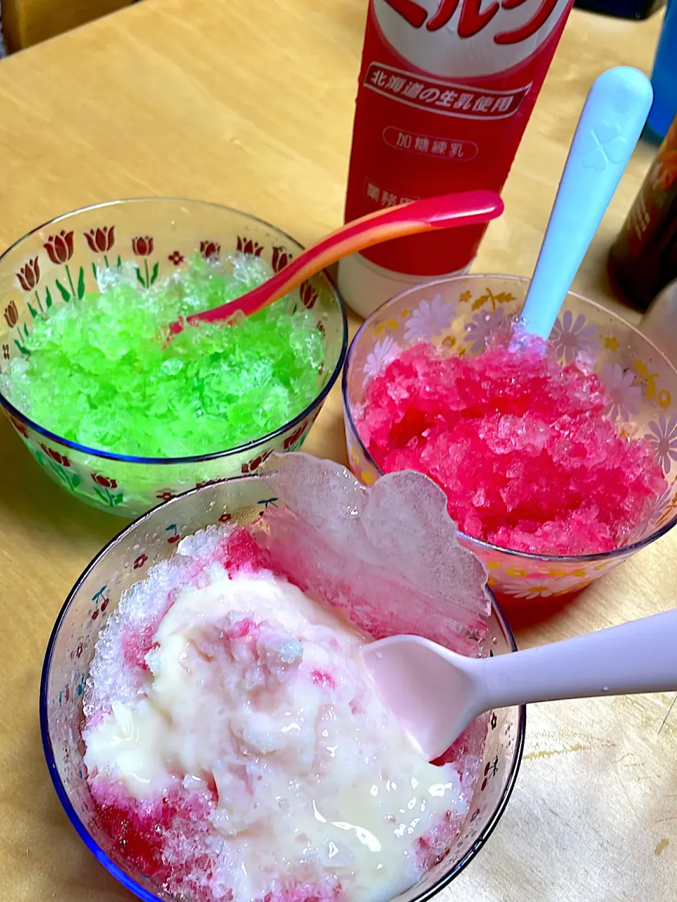 孫とかき氷作りました🍧|abekoさん