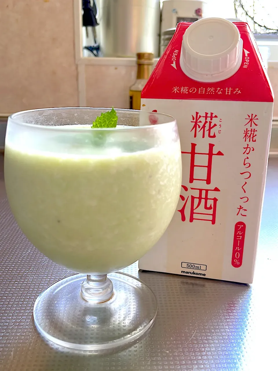 食べ過ぎリセット甘酒入り豆乳スムージー|AKKOさん