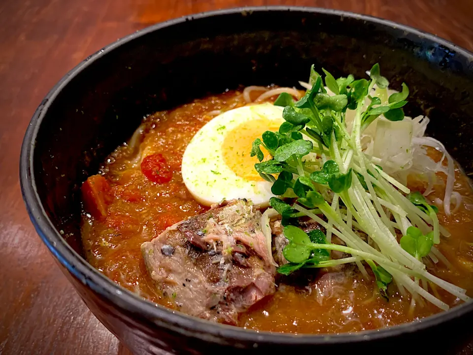 鯖缶スパイス出汁カレーそうめん|半田手延べそうめんの店 阿波や壱兆さん