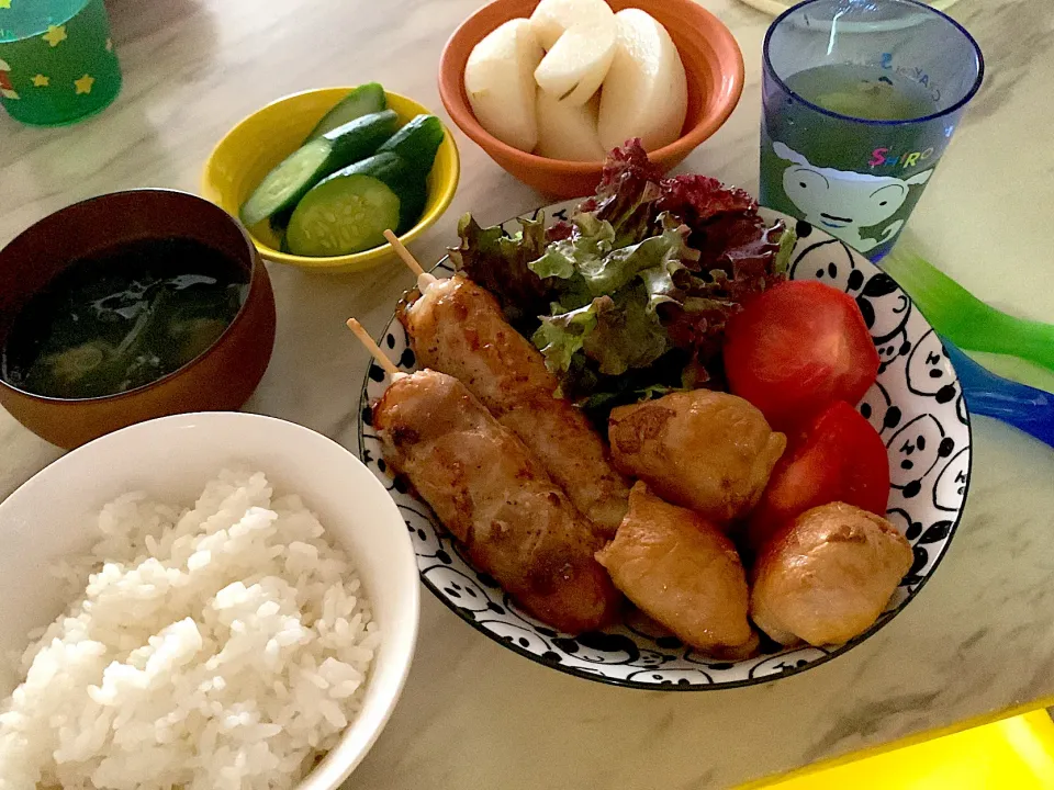 Snapdishの料理写真:みたらし団子の肉巻きとうずら玉子の肉巻き|アリサさん