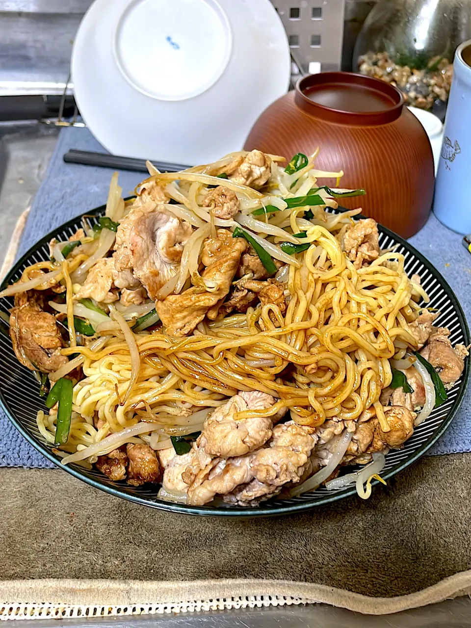 今日も明日も焼きそば|あき　32男性の晩ご飯さん