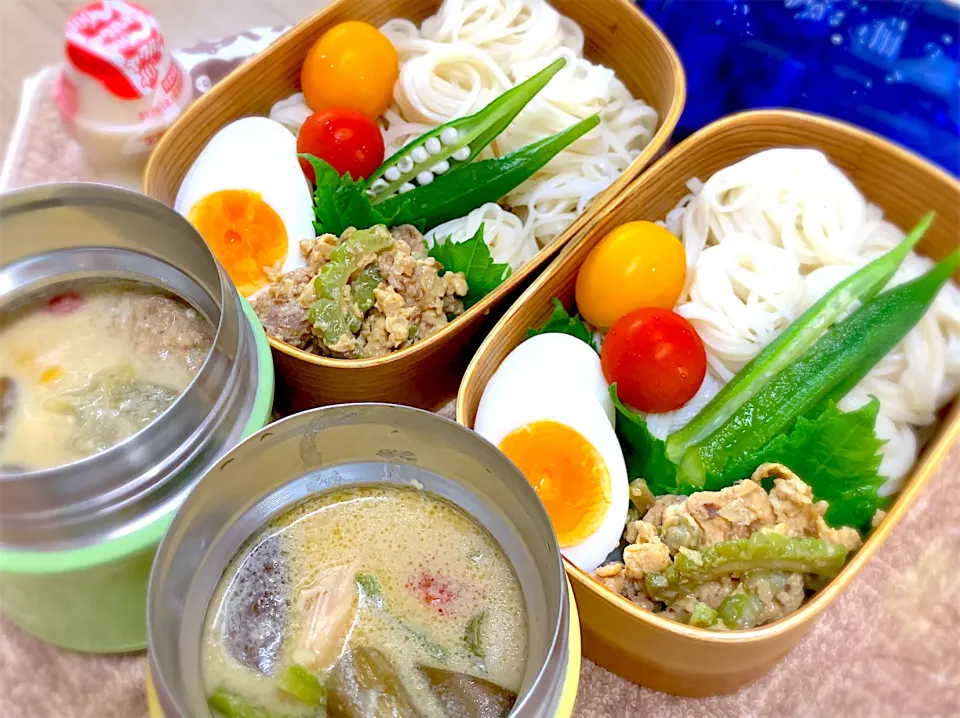 Snapdishの料理写真:今日の夫婦弁⁽⁽ ◟(灬 ˊωˋ 灬)◞ ⁾⁾💕|桃実さん