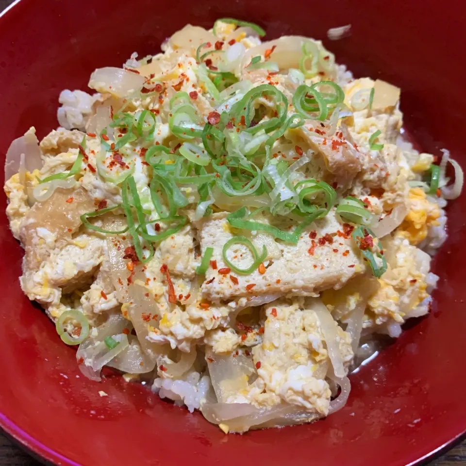 きつね丼^_^作ってみた。ヘルシー丼|きよっさんさん