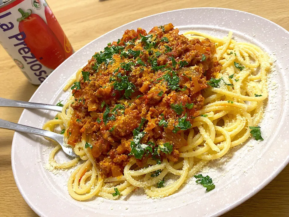 ミートソーススパゲッティ|カルディもぐもぐさん