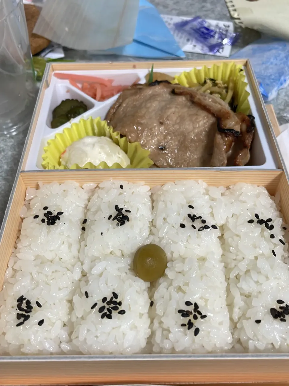 しょうが焼き弁当|抹茶アイスさん