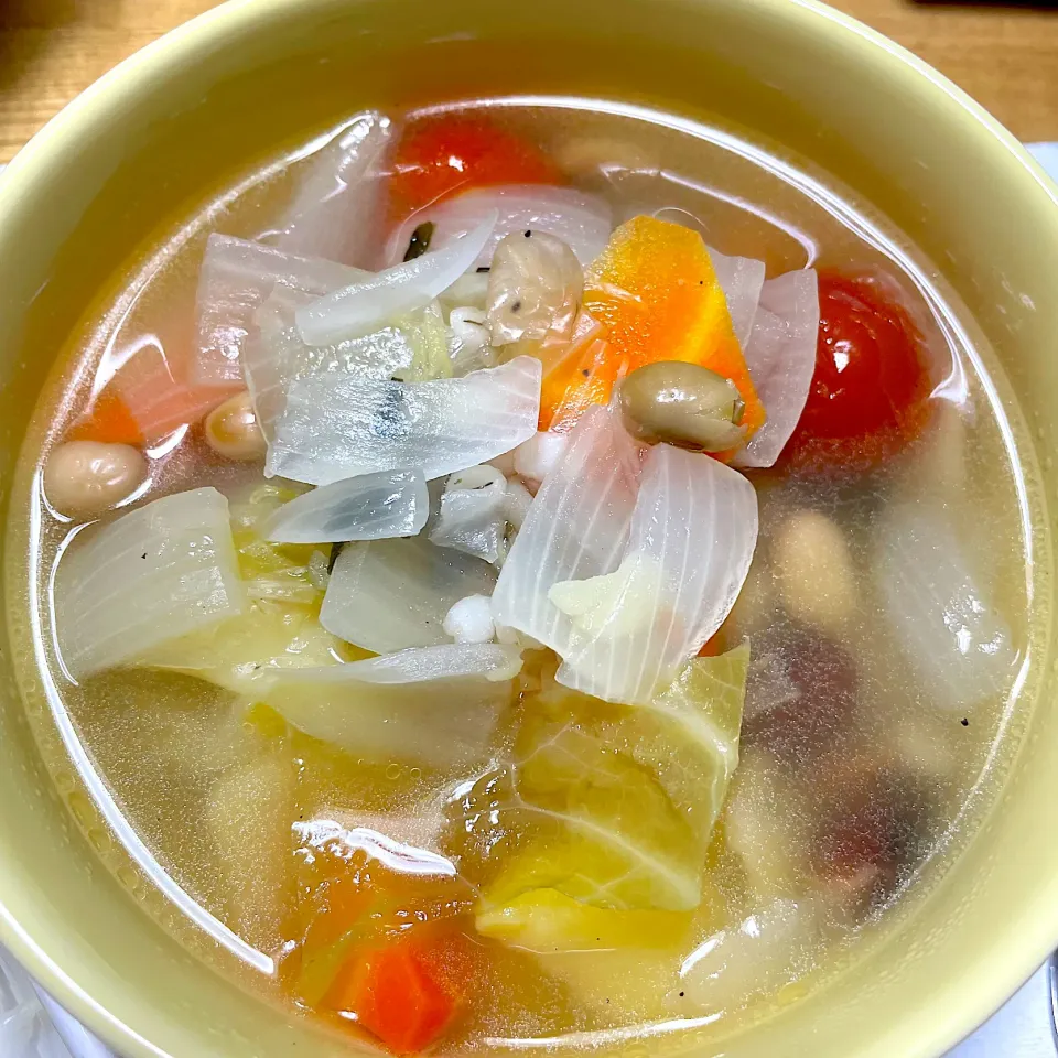 Snapdishの料理写真:ポトフ風野菜スープ|こいちさん