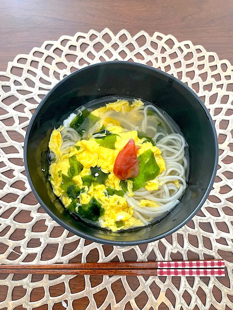 昨夜の残りで煮麺の朝ごはん|みーぬさん