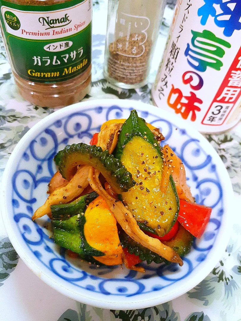 🔷☀️天日干し夏野菜の味噌カレー炒め🔷|@きなこさん