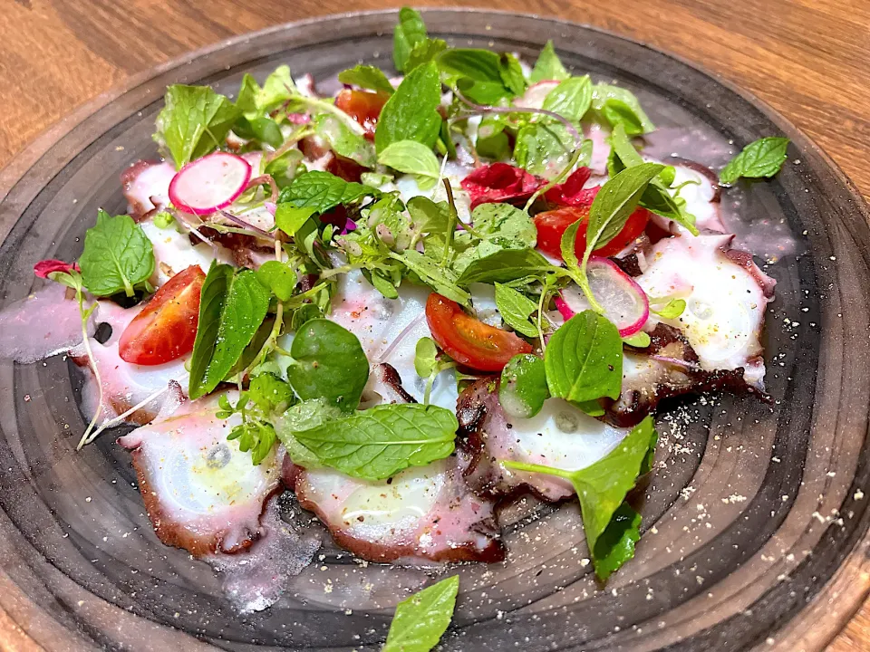 Octopus carpaccio|yeni kartikasariさん