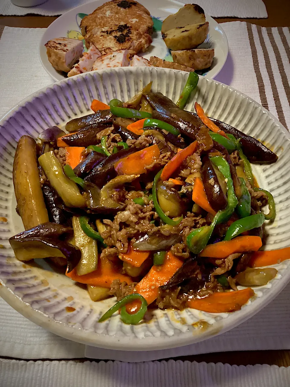 Snapdishの料理写真:麻婆茄子　先日千葉の道の駅さわらで購入した茄子🍆で作りました|hanaichibazatuさん