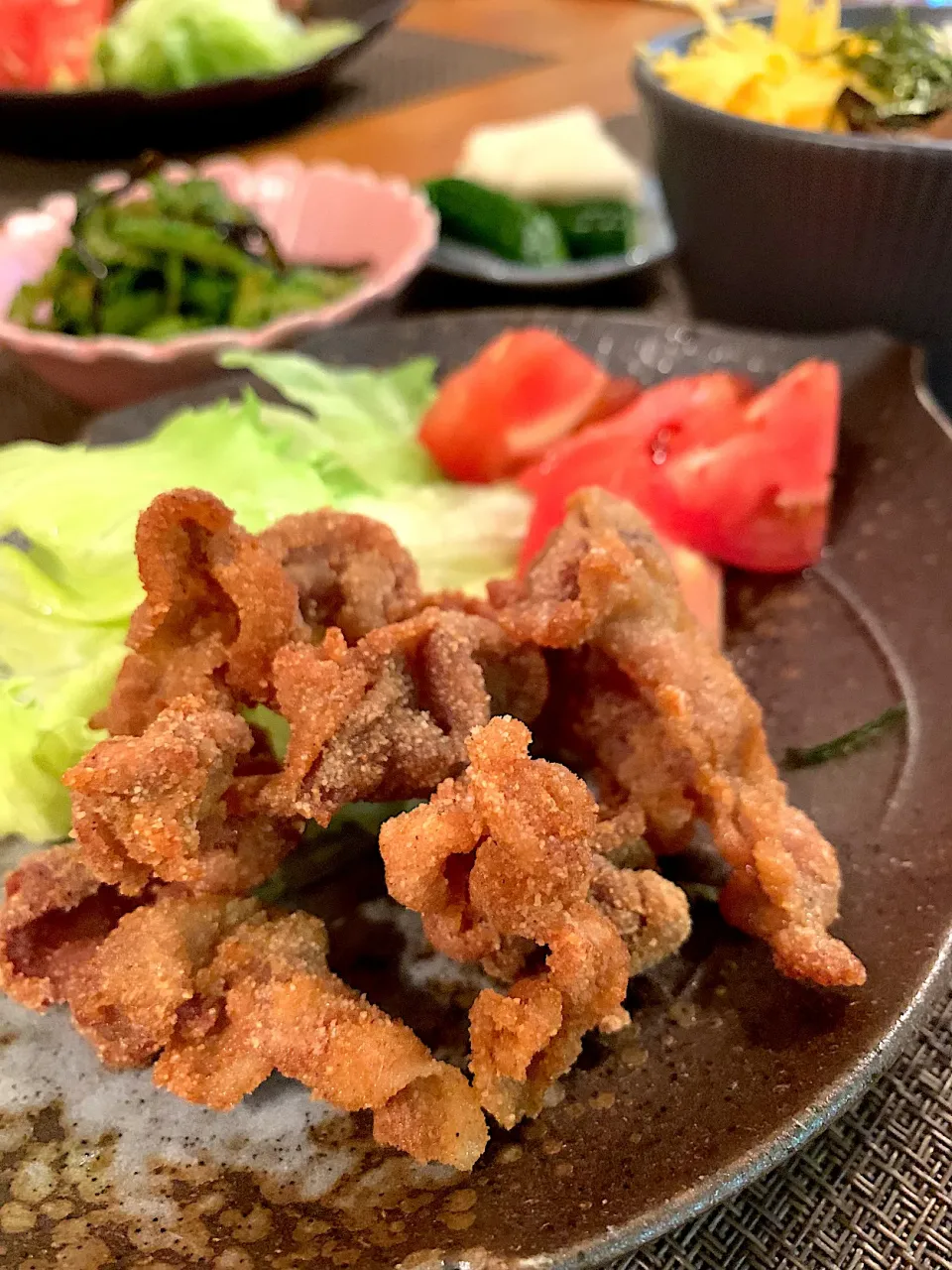 Snapdishの料理写真:豚唐揚げ(トンカラ)|いちごさん