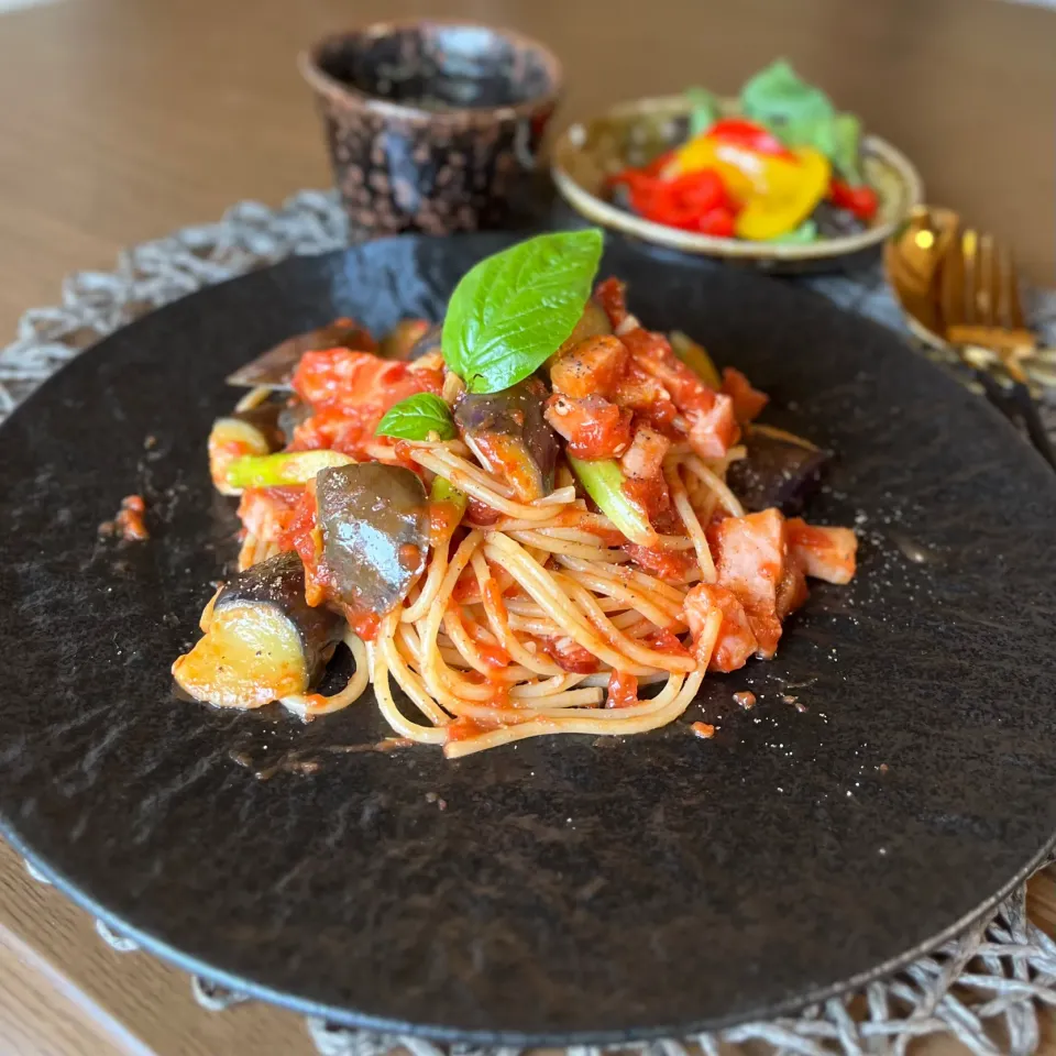 Snapdishの料理写真:夏野菜のトマトパスタ🍅|さとみこさん