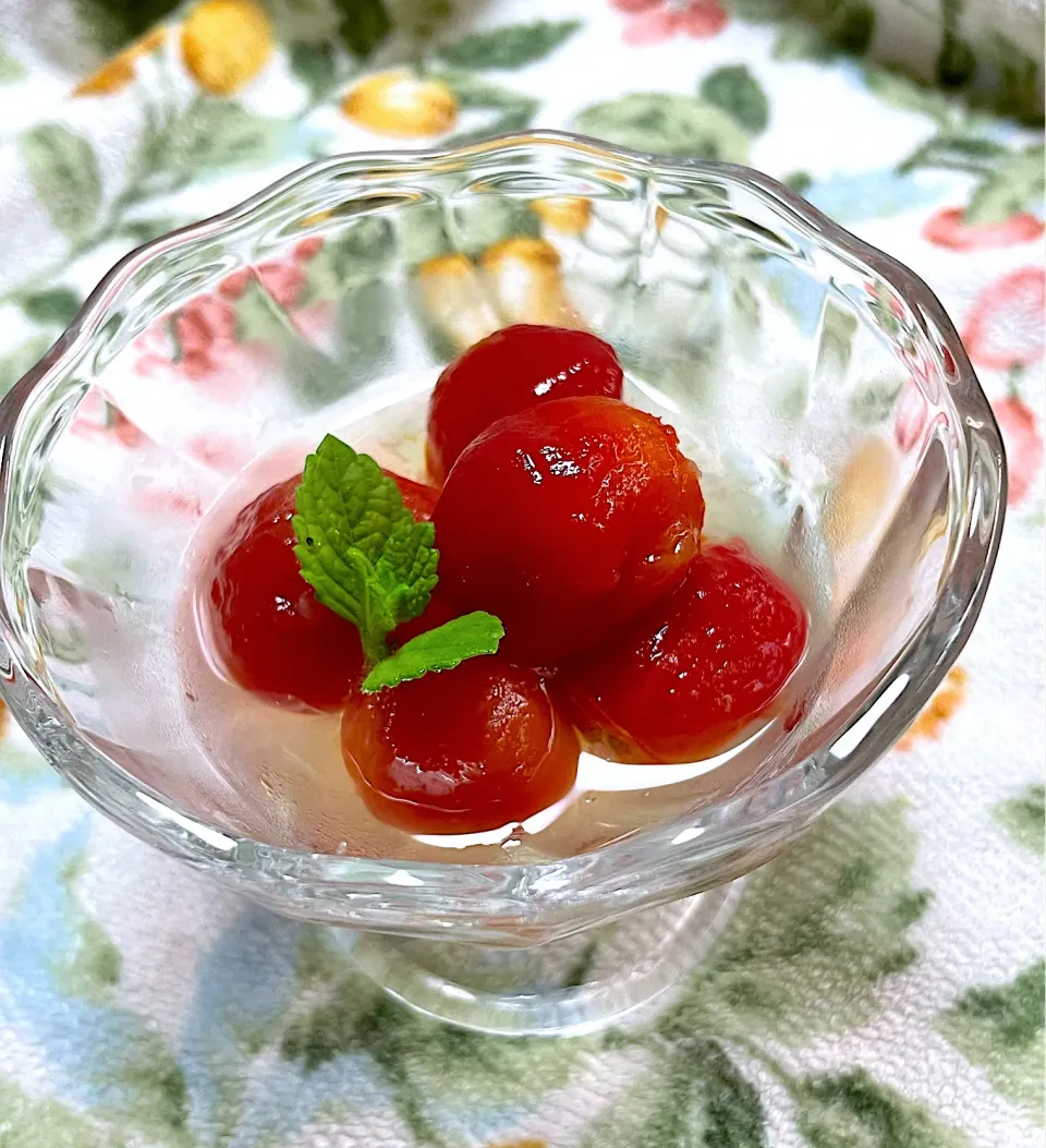 ミニトマトの蜂蜜レモン漬け|つるひめさん